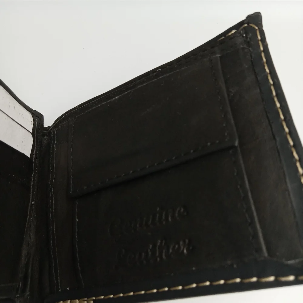 Men's‎ Western Wallet Genuine Leather Hand Crafted Bifold Cowboy Rodeo Wallet